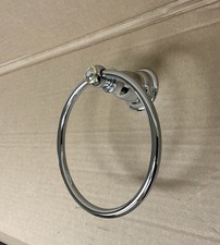 2 pc set - Classy Heavy Chrome  Polished Brass Towel Rings by Moen YB5486