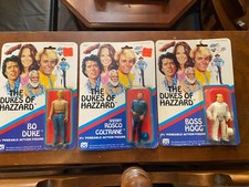 The Dukes of Hazzard Mego 3 3/4 Figure Boss Hogg Rosco Coltrane Bo Duke