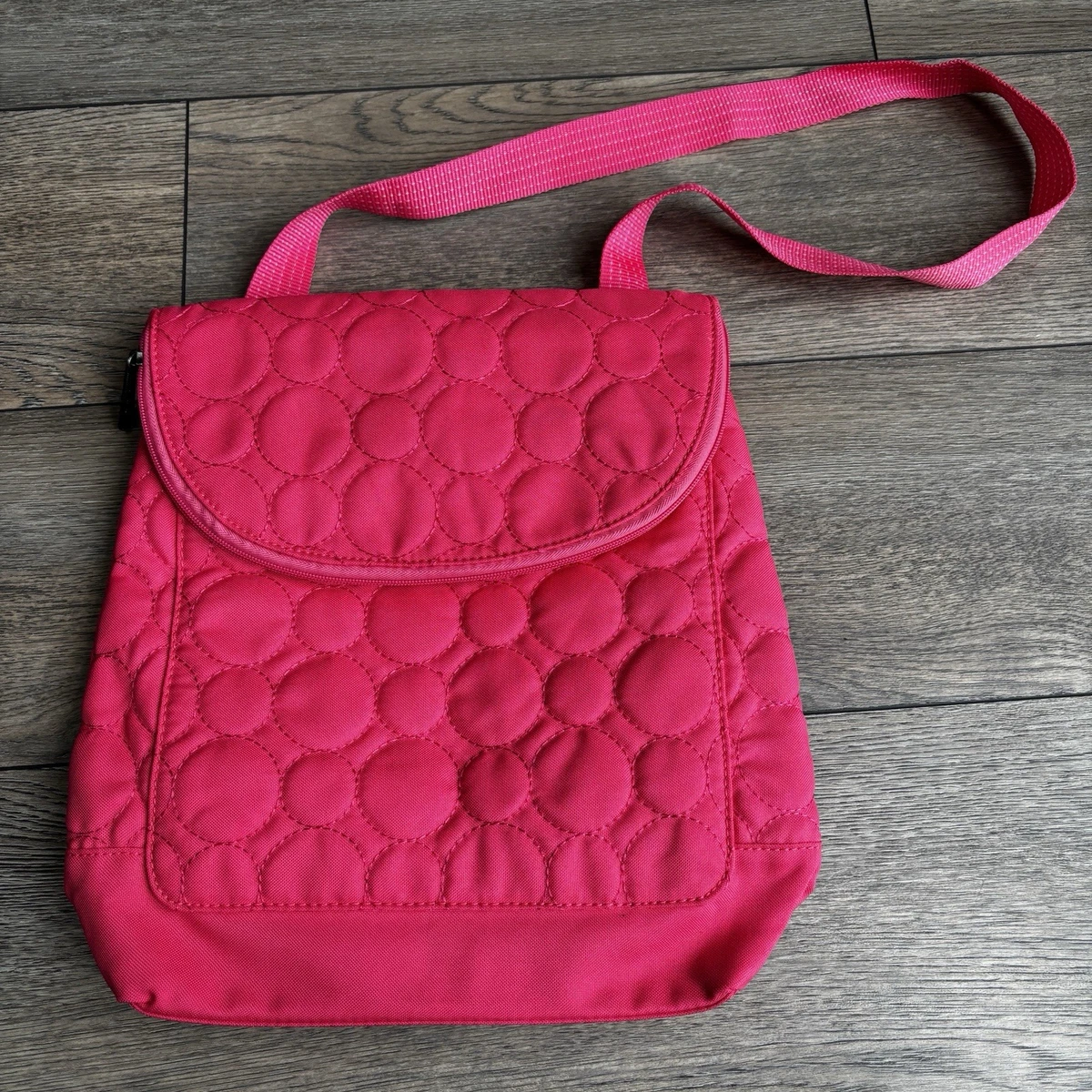 NWT Pink Paisley Thermal Backpack Bin9 Vintage Vera Bradley Sherbet Pink Paisley Duffel Medium  main image 2