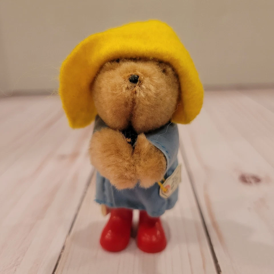Vintage Paddington Bear Blue Yellow Mini  2” Clip On Hugger Rare ! - Image 2 of 4