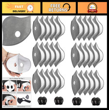 30 Pcs Activated Carbon Face Filters for Cycling Masks - Anti-Dust, 8 Valves
