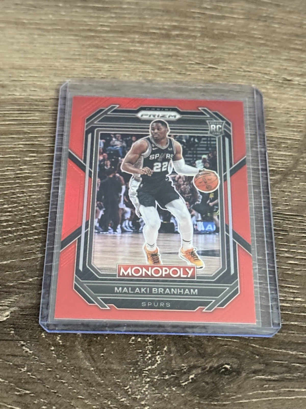 2022-23 Panini Prizm Monopoly Red Malaki Branham RC #52/99 San Antonio Spurs #81