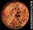 1957-D Lincoln Wheat Cent - Choice Gem Brilliant Unc  No Reserve  #K2423