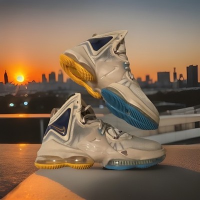 New Nike LeBron 19 Minneapolis Lakers Men's Size 12 Basketball Shoes DC9339-200