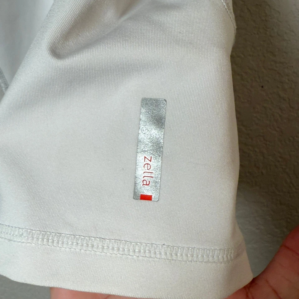 Camiseta sin mangas Zella blanca espalda deportiva entrenamiento sin mangas ropa deportiva Foto 3 de 4