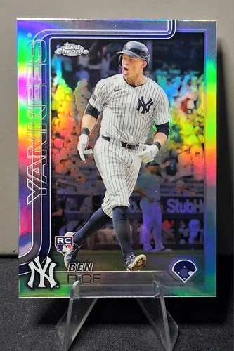 Ben Rice 2025 Topps Chrome Baseball Refractor RC New York Yankees #139