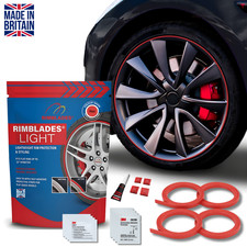 Alloy Wheel Rim Protector Strips 4x Rimblades Light Kerb Rash Guard 8 Colours