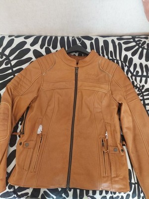  Harley Davidson Womens Medium Pursuit Triple Vent System Carmel Brown NWT 