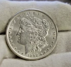 1898 US Morgan Silver Dollar $1 AU (Cleaned)