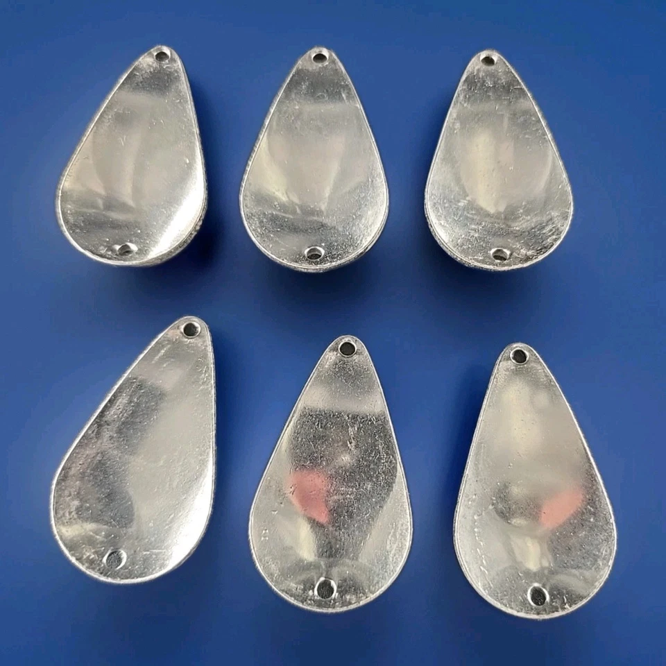 Lote de 6 cucharas de salmón Luhr Jensen Steelhead clásicas en blanco 1/2 oz 1,75" x 1" Foto 2 de 4