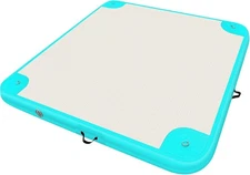 Inflatable Floating Dock Platform Island Raft Water Mat Swim 8 x 6ft 