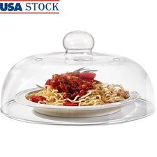 10 Inch Glass Microwave Splatter Cover Dishwasher Safe Ventilation Design New