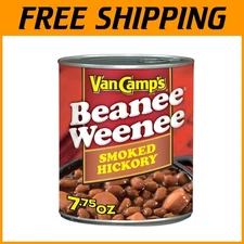 Delicious Smoked Hickory Beanee Weenee - 7.75 oz Cans, 24 Count for Easy Meals
