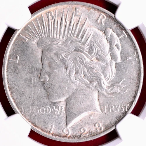 NGC AU-55! 1923-D PEACE DOLLAR