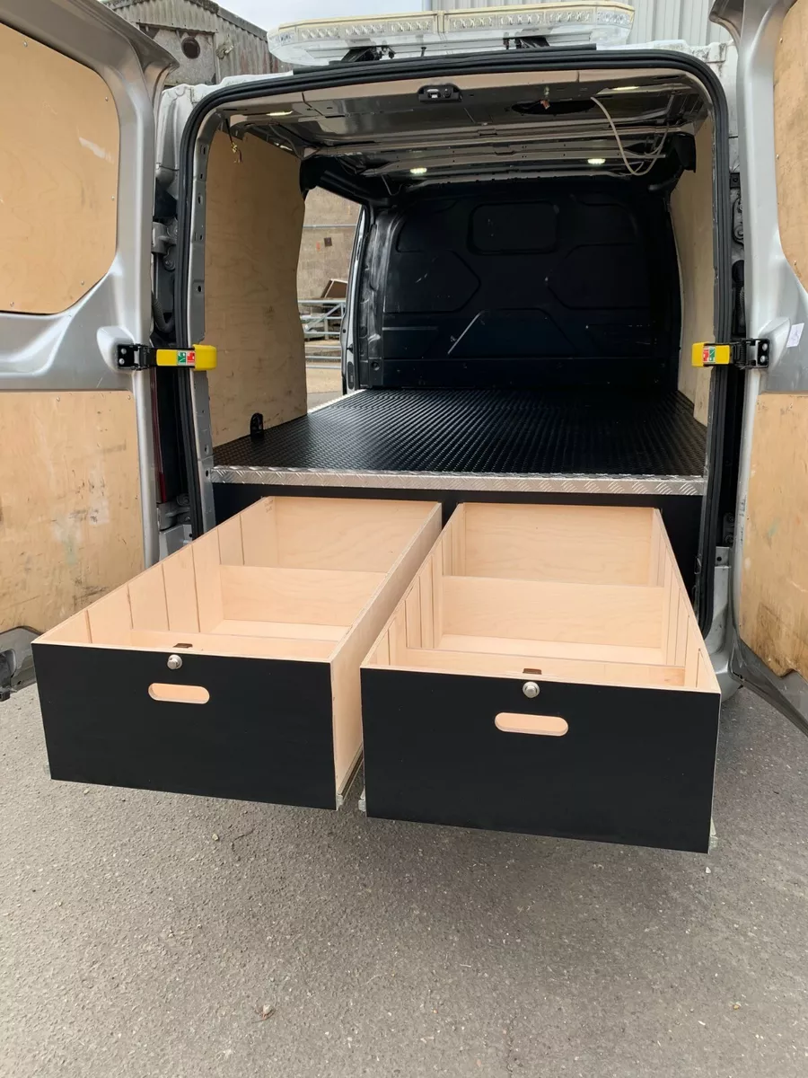 Ford Transit Custom SWB drawer false floor tool storage organiser