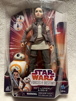 Hasbro Star Wars Forces of Destiny Rey of Jakku and BB-8