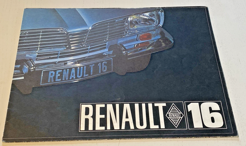 Renault 16 sales brochure - undated - nice condition.