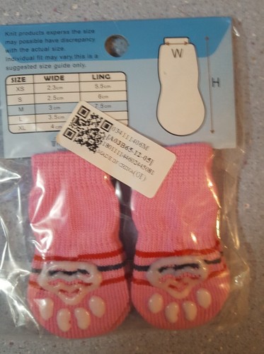 USA SELLER Non Slip Grip Dog Cat Socks Skid-Free for Medium Breed size