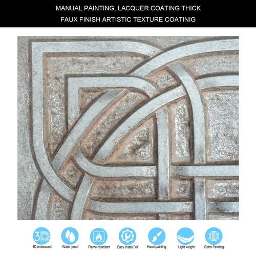 Decorative Ceiling Tiles for Club PVC 3D Wall Panels PL61 Weathered iron 10Pcs - Picture 7 of 23