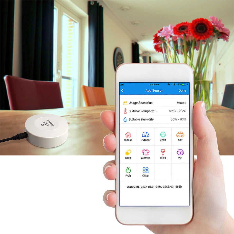 Inkbird Bluetooth Temperatur Feuchtigkeit Data Logger Record Sonde Probe CF APP - Bild 4 von 4