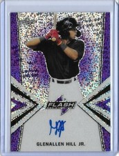 2019 Leaf Flash Draft GLENALLEN HILL JR. Purple Prismatic Auto RC 24/25 Dbacks