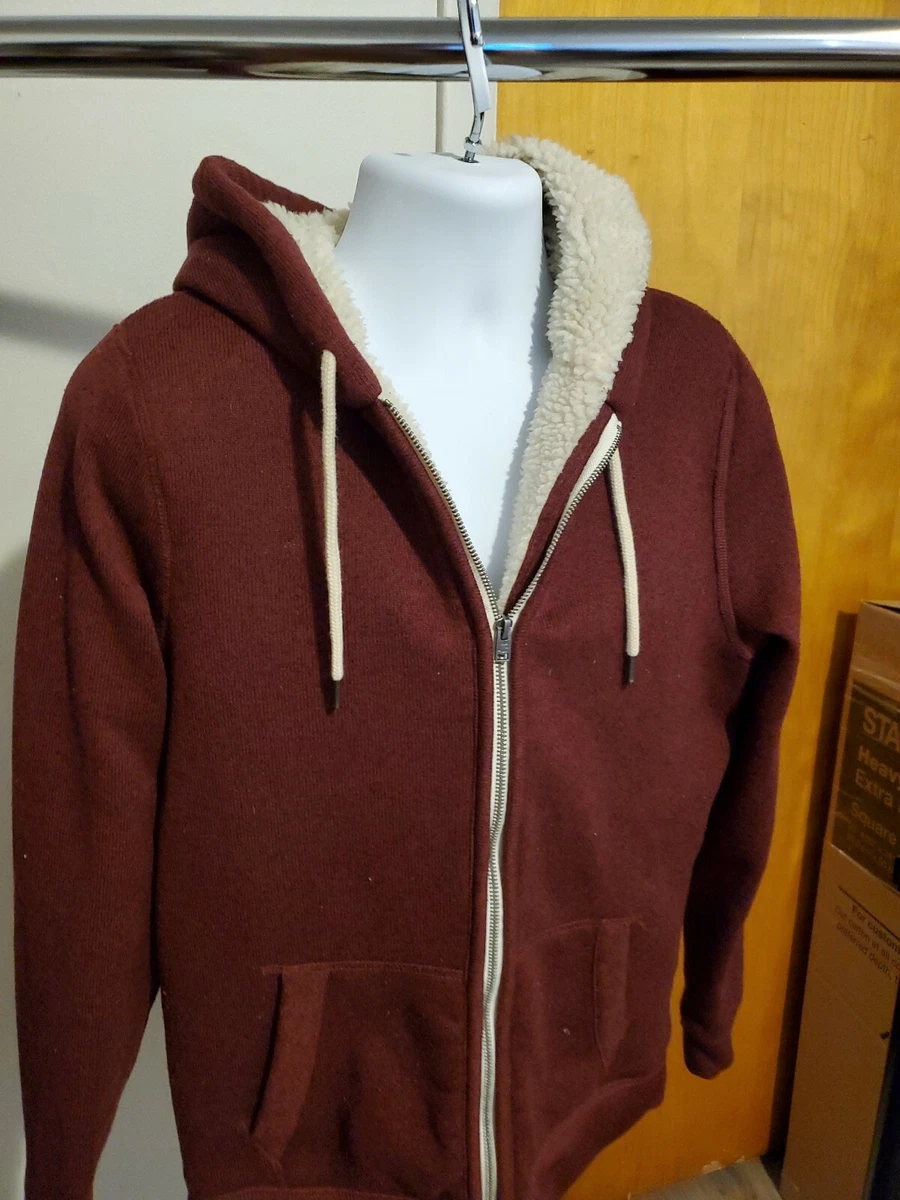 Hollister California Pacific Merchants Full Zip Sherpa Lined