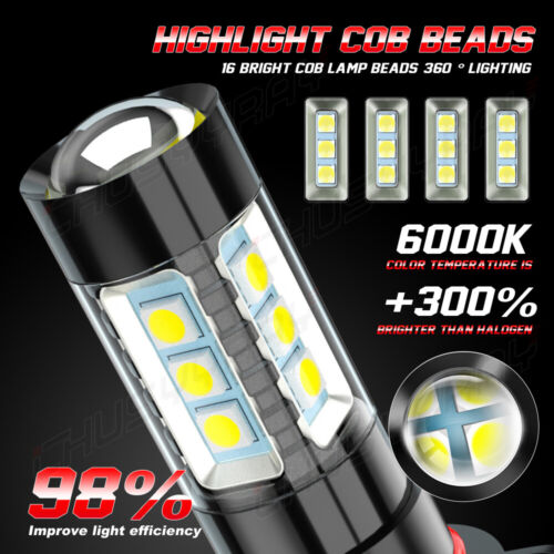 for GMC Yukon 2015 2016 Combo 6x Bulbs LED Headlights + Fog Lights White Kit - Picture 15 of 18