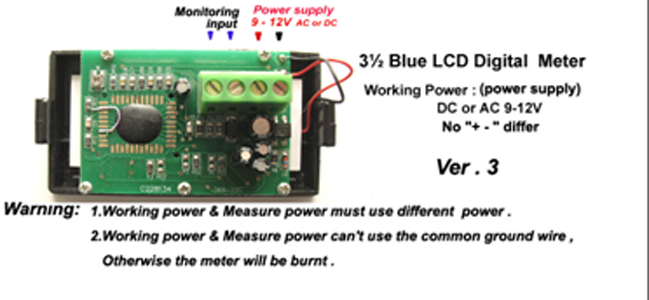 PANNELLO LCD DIGITALE Power Watt Metro Monitor Tensione AC DC Voltmetro - Foto 11