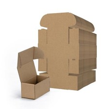 4.6x2.2x2.2 Small Shipping Boxes Set of 100 Brown Corrugated Cardboard Box Ma...
