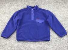 Gap Original Boys Arctic Fleece Kids Size Small Cobalt Blue Snap Button