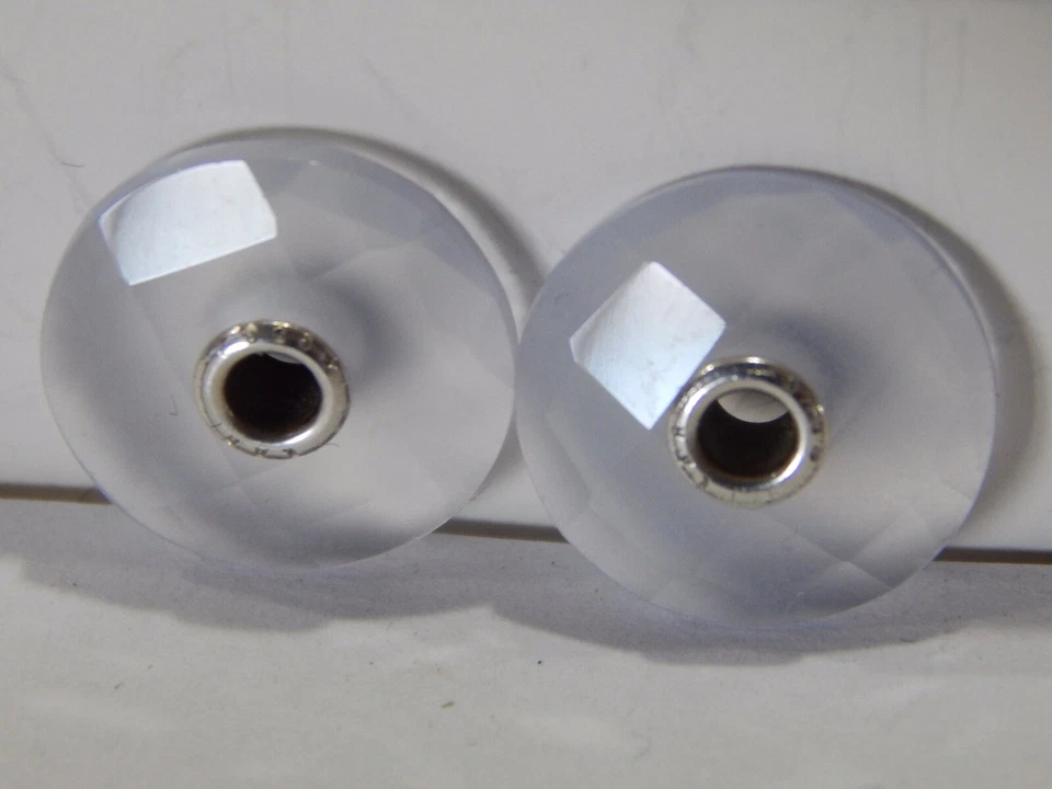 Pendientes colgantes TROLLBEADS calcedonia TSTEA-00009 86104 facetados (UN JUEGO) ¡NUEVO! Foto 4 de 4