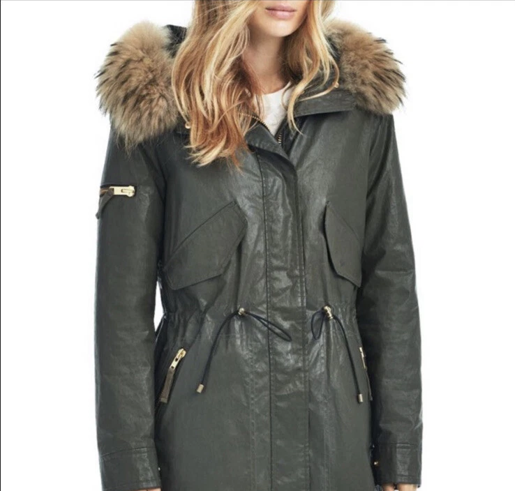 Sam fur store lined parka