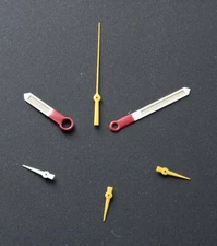 GENUINE Omega 3510.61 FULL HANDS SET RED Schumacher Reduced Speedmaster Part