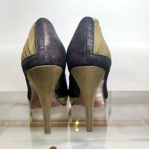 Poetic Licence EGYPTIAN PRINCESS Bronze Gold Green Pump US 6 EU 36.5 Light Wear - Picture 7 of 11