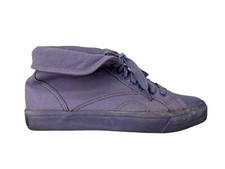 Vtg 80s 90s Together Purple Canvas Fold Over High Top Shoes Hip Hop sz 9