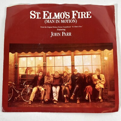 John Parr St. Elmo's Fire Man In Motion 1985 Vinyl 7'' Single Picture Sleeve 45