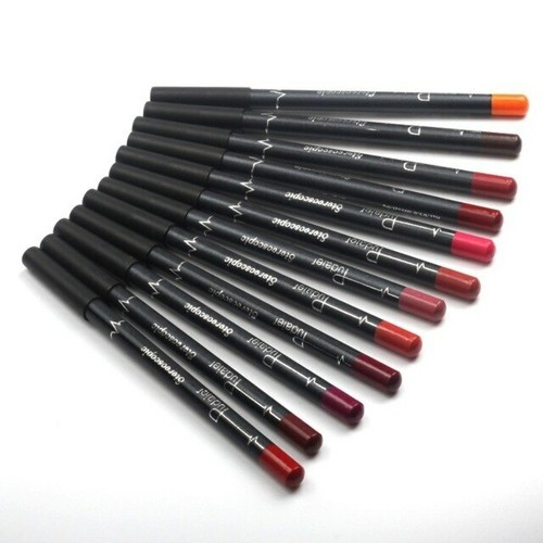 Pudaier 12 Colors/Set Makeup Lip Liner Stylish Solid Color Sexy Matte Stick Wate - Picture 7 of 7