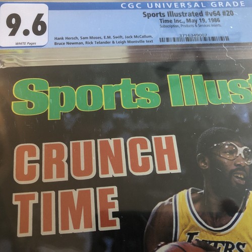 sports illustrated 1986 James Worthy Newsstand FC CGC 9.6 highest graded - Picture 2 of 2