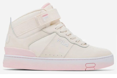 FILA V-10 LUX FADE COLOR LOW LEATHER SNEAKERS WOMEN SHOES WHITE/PINK SIZE 10 NEW