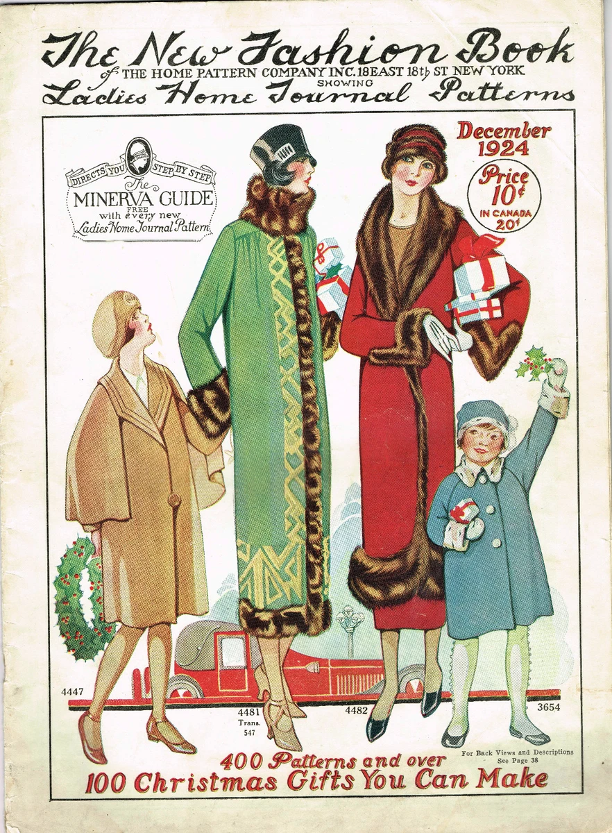 1920s Ladies Home Journal New Fashion Book 1924 Pattern Catalog