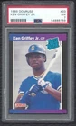 1989 Donruss Ken Griffey Jr. Rookie Baseball Card RC #33 Mariners PSA 7 NM NR-MT