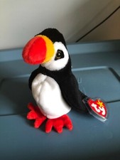 TY BEANIE BABIES PUFFER THE BIRD WITH PVC PELLETS, RETIRED MINT CONDITION