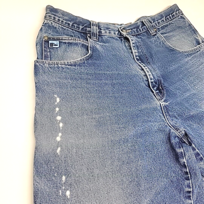 PJ Mark Men's 40x31 Blue Denim Loose Fit Carpenter Jeans