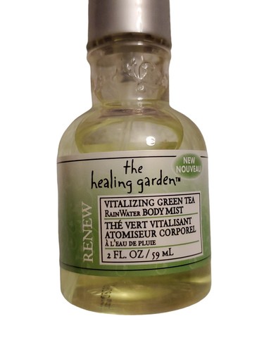 The Healing Garden Green Tea Therapy Vitalizing Rain Water Body Most 2 oz HTF - Picture 2 of 5