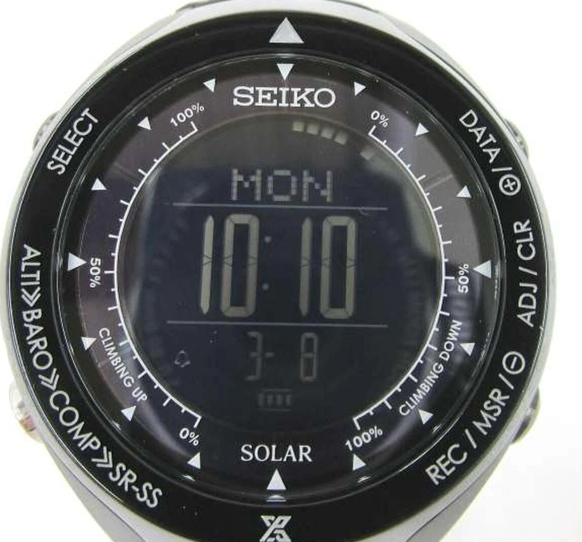 Montre solaire num rique Seiko Alpinist Prospex 6R35 00E0 S830 00A0 mouvement Ja