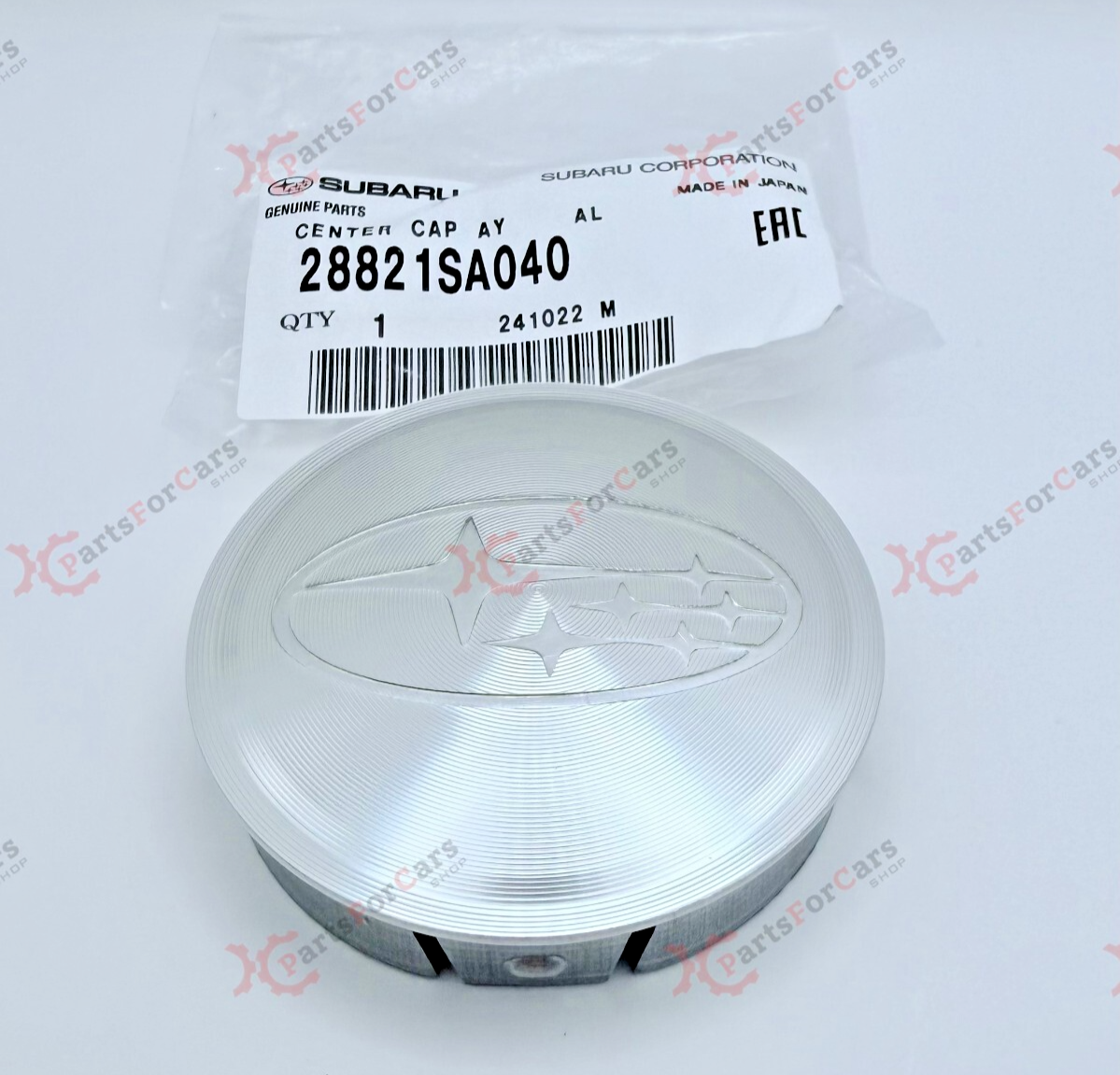 1x OEM Genuine Subaru Aluminum Center Cap 60mm for sale