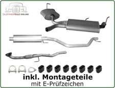 Auspuffanlage für Opel Signum 2.2 direct 155PS Hosenrohr + Mitteltopf + Endtopf