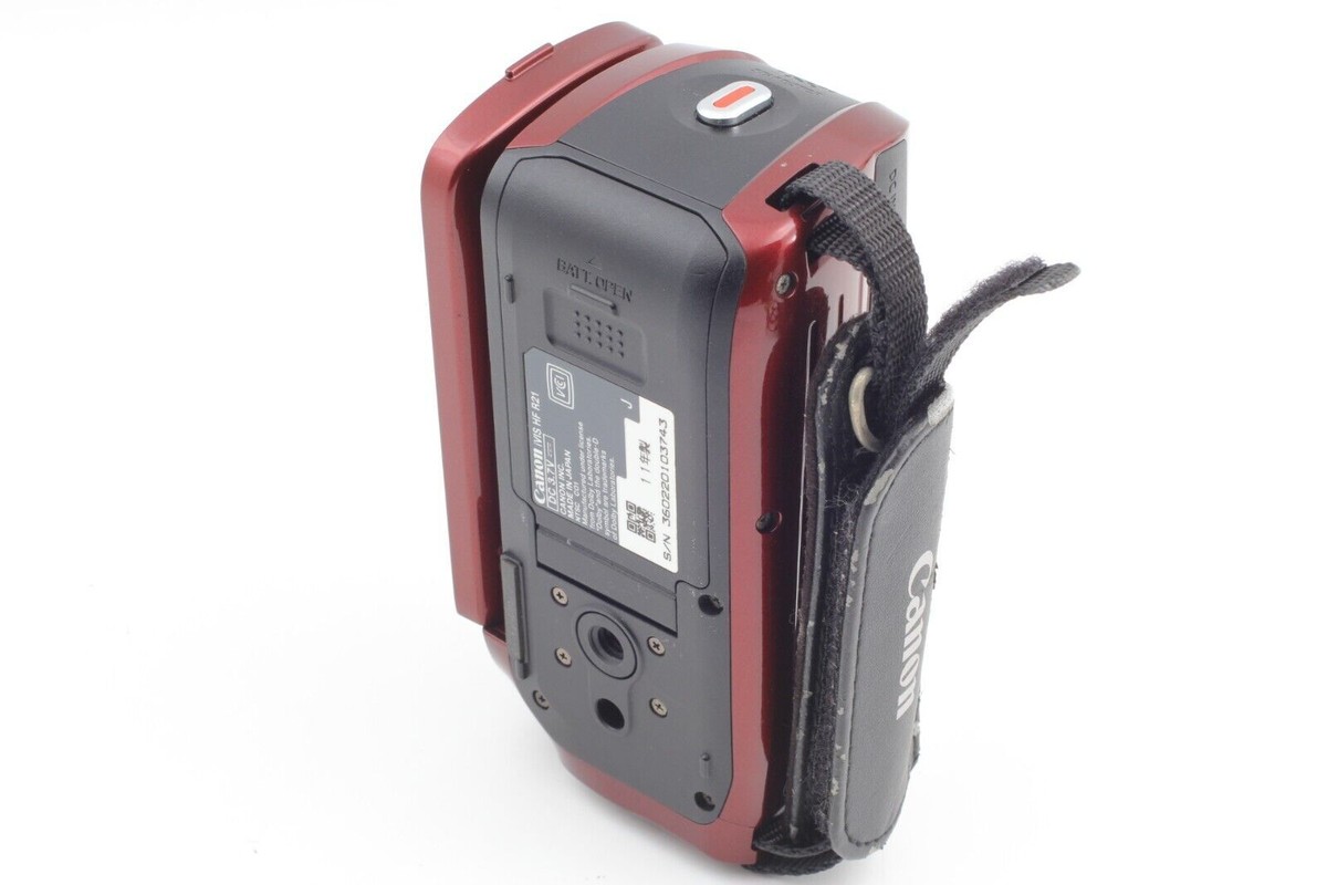 [N MINT] Canon Digital Video Camera Ivis Hf R21 Red 20X From JAPAN