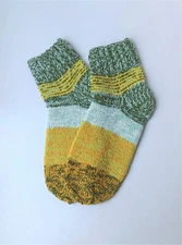 Size 10-11 women 9-10 men US/42-43 EU Hand knitted lambswool socks,Ready to ship