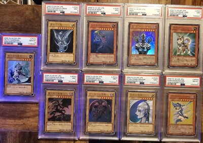 Yugioh COMPLETE SET PSA 9, 10, & 8 YAP1 JP001-009 10th Anniversary